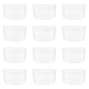 balacoo 12pcs bird water hanging cups bird food water bowls clear plastic for bird parrot cage feed cup food container supplies