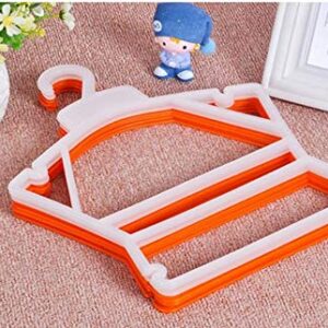 WellieSTR Economy White Children's Plastic Clothing Hanger Infant Frame Hangers - Pack of 10 - Size: S