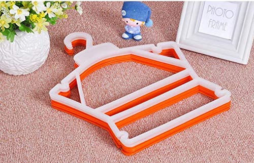 WellieSTR Economy White Children's Plastic Clothing Hanger Infant Frame Hangers - Pack of 10 - Size: S