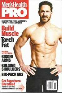 men's health pro magazine, build muscle * six - pack abs special issue, 2019