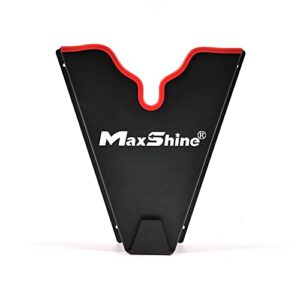 maxshine car polisher holder (single) – wall mounted holder, perfect & finest, v-shaped with deep depth and rubber edges, durable, anticorrosion, make your space neat and save your valuable space