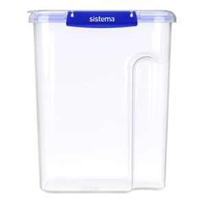 Sistema KLIP IT PLUS Cereal Storage Container | Airtight 4.2 Litre Food Pantry Storage Container | 4.2L | BPA-Free