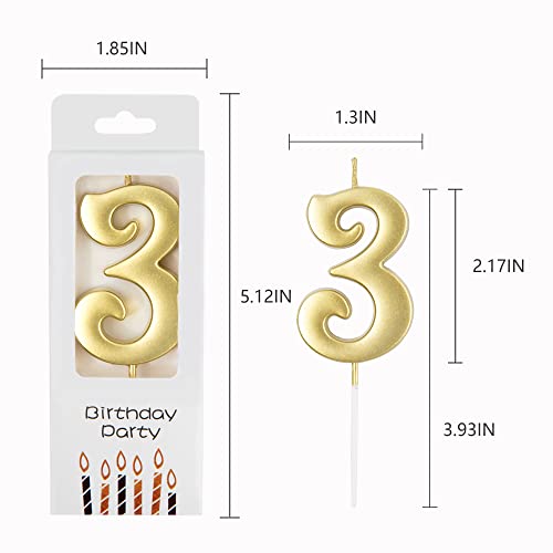PHD CAKE 10-Count 0-9 Gold Number Birthday Candles, Number One Birthday, Gold Number Candles, Party Celebration, Baby Showers
