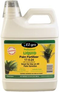palm fertilizer by e z-gro | our 17-5-24 is specially formulated for your indoor palm tree and your outdoor palm trees | our palm tree fertilizer is enhanced with extra micronutrients