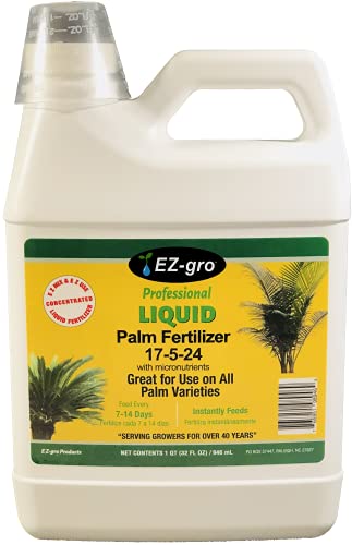 Palm Fertilizer by E Z-GRO | Our 17-5-24 is Specially Formulated for Your Indoor Palm Tree and Your Outdoor Palm Trees | Our Palm Tree Fertilizer is Enhanced with Extra Micronutrients