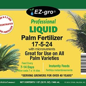 Palm Fertilizer by E Z-GRO | Our 17-5-24 is Specially Formulated for Your Indoor Palm Tree and Your Outdoor Palm Trees | Our Palm Tree Fertilizer is Enhanced with Extra Micronutrients