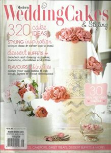 modern wedding cakes & styling magazine, 16th edition like new condition