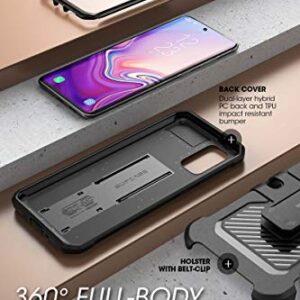 SUPCASE Unicorn Beetle Pro Series Designed for Samsung Galaxy S20 FE (2020 Release), Full-Body Dual Layer Rugged Holster & Kickstand Case with Built-in Screen Protector (Black)