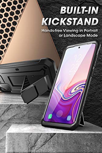 SUPCASE Unicorn Beetle Pro Series Designed for Samsung Galaxy S20 FE (2020 Release), Full-Body Dual Layer Rugged Holster & Kickstand Case with Built-in Screen Protector (Black)