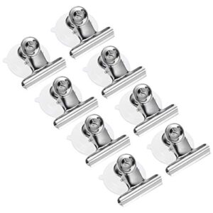 yarnow 8 pcs suction cup clip display business cards holder stand clear clamps hanging home office accessories