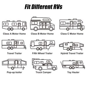 Hitorhike RV Awning Fabric Replacement Standard Grade Premium Vinyl (13'(Fabric 12'2"), Gray Fade)