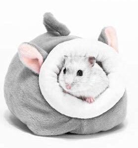 Bed House Soft Hamster House Bed, Cotton nest and Cushion, Small pet Animal Habitat Warm nest Bed Accessories for Hamsters, Guinea Pigs, Hedgehogs