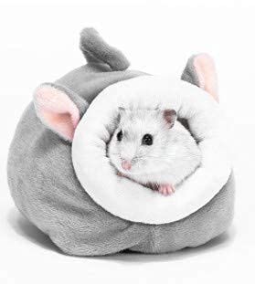 Bed House Soft Hamster House Bed, Cotton nest and Cushion, Small pet Animal Habitat Warm nest Bed Accessories for Hamsters, Guinea Pigs, Hedgehogs