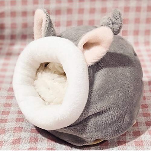 Bed House Soft Hamster House Bed, Cotton nest and Cushion, Small pet Animal Habitat Warm nest Bed Accessories for Hamsters, Guinea Pigs, Hedgehogs