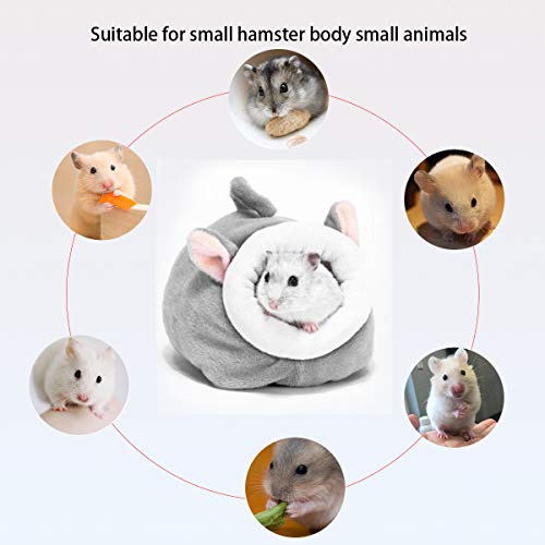 Bed House Soft Hamster House Bed, Cotton nest and Cushion, Small pet Animal Habitat Warm nest Bed Accessories for Hamsters, Guinea Pigs, Hedgehogs