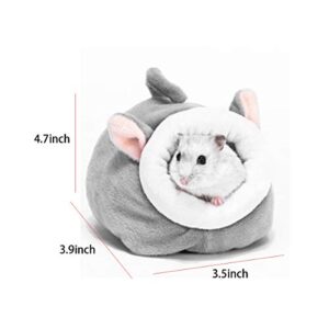 Bed House Soft Hamster House Bed, Cotton nest and Cushion, Small pet Animal Habitat Warm nest Bed Accessories for Hamsters, Guinea Pigs, Hedgehogs