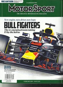 motorsport magazine, bull fighters february, 2019 issue, 1122 vol. 95 no.2