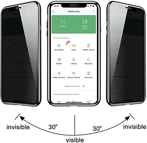 Privacy Magnetic Case for iPhone 11, Anti Peep Magnetic Adsorption Privacy Screen Protector Double Sided Tempered Glass Metal Bumper Frame Anti-Peeping Phone Case Anti-Spy Cover for iPhone 11