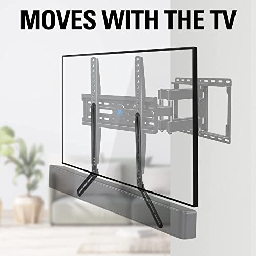 Mounting Dream Full Motion TV Wall Mount and Soundbar Bracket Bundle, TV Bracket for 26-55 Inch TVs, Max VESA 400x400mm and 99 LBS, Sound Bar Mount for Mounting Above or Under TV Up to 15 LBS