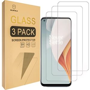 mr.shield [3-pack] designed for oneplus (nord n10 5g) [tempered glass] screen protector [japan glass with 9h hardness] with lifetime replacement