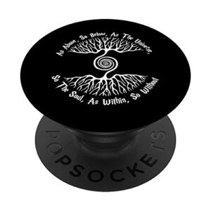 as above so below as the universe so the soul wiccan pagan popsockets swappable popgrip