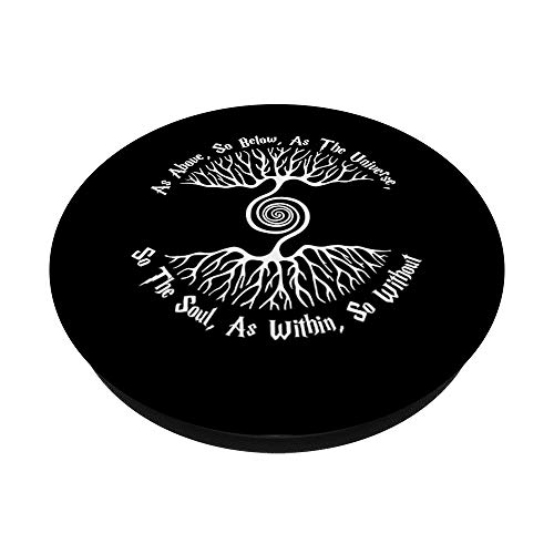 As Above So Below as the Universe So The Soul Wiccan Pagan PopSockets Swappable PopGrip