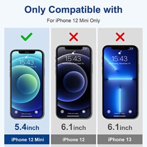 ImpactStrong Shatterproof Tempered Glass Screen Protector for iPhone 12 Mini [Easy Installation Frame] [Bubble Free] [9H Hardness] [Full Coverage] Case Friendly, 5.4 Inch (3-Pack)