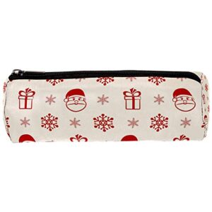 red christmas santa gift and snowflake pencil bag pen case stationary case pencil pouch desk organizer makeup cosmetic bag for school office