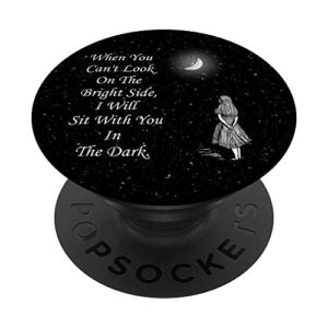 alice in wonderland & quote popsockets popgrip: swappable grip for phones & tablets