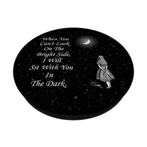 Alice In Wonderland & Quote PopSockets PopGrip: Swappable Grip for Phones & Tablets