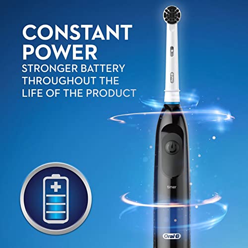 Oral-B Pro 100 Charcoal, Battery Powered Electric Toothbrush, Black