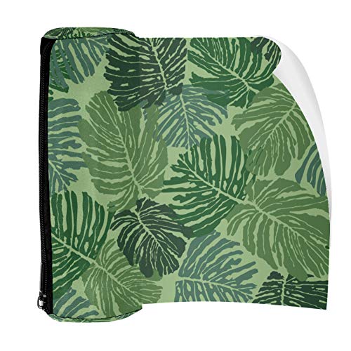 Abstract Floral Tropical Palm Leaves Pencil Bag Pen Case Stationary Case Pencil Pouch Desk Organizer Makeup Cosmetic Bag for School Office