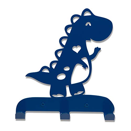 MY BRAND Dinosaur Decorative Wall Mounted Coat Hooks for Hanging Coats, Scarves, Bags, Purses, Backpacks, Towels