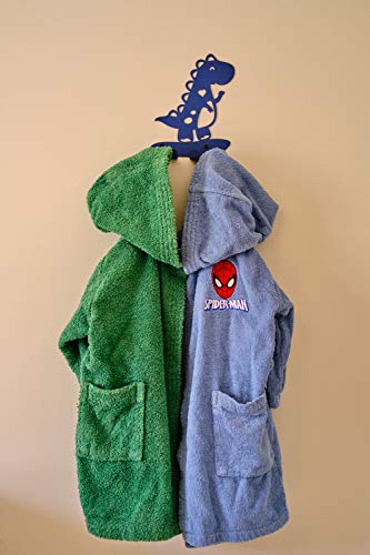 MY BRAND Dinosaur Decorative Wall Mounted Coat Hooks for Hanging Coats, Scarves, Bags, Purses, Backpacks, Towels