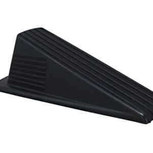 Shepherd Hardware 3762E Heavy Duty Jumbo Hard Plastic Door Wedge, 1-Pack, Black