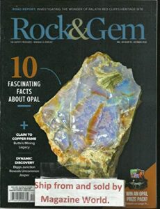 rock & gem magazine, the earth treasures * minerals & jewelry * october, 2020