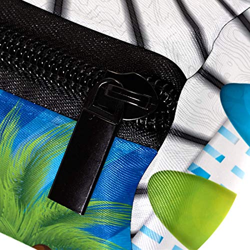 Summer Surfboard with Coconut Tree Pencil Bag Pen Case Stationary Case Pencil Pouch Desk Organizer Makeup Cosmetic Bag for School Office