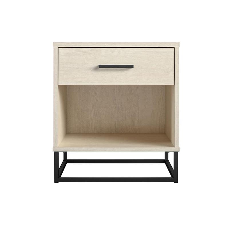 Novogratz Kelly Nightstand, Ivory Oak Nighstand