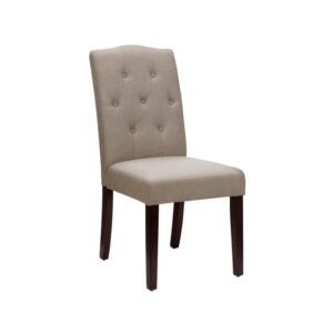 DHP Dorel Claudio Tufted, Upholstered Living Room Furniture, Taupe Dining Chair