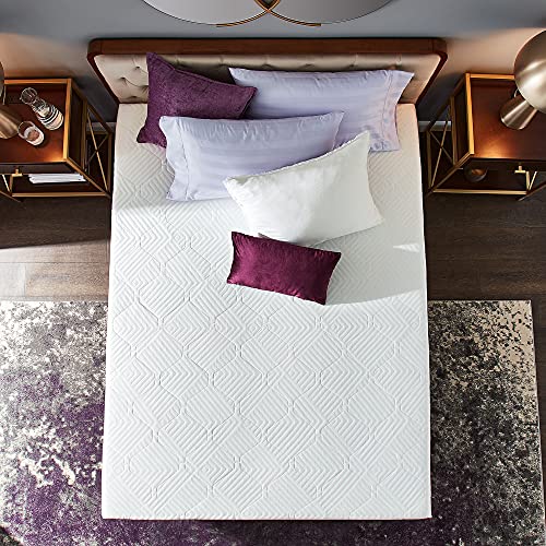 Sleep Innovations Hudson Hybrid 12 Inch Cooling Gel Memory Foam and Innerspring Mattress with Cool Touch Quilted Cover, King Size, Bed in a Box, Medium Support