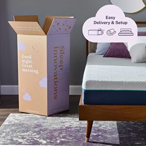 Sleep Innovations Hudson Hybrid 12 Inch Cooling Gel Memory Foam and Innerspring Mattress with Cool Touch Quilted Cover, King Size, Bed in a Box, Medium Support