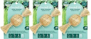 oxbow animal health 3 pack of enriched life sisal shakers small pet toys