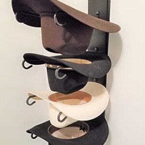 Mark Christopher Collection American Made Classic Four Tier Hat Holder Black