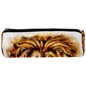 king lion aslan pencil bag pen case stationary case pencil pouch desk organizer makeup cosmetic bag for school office