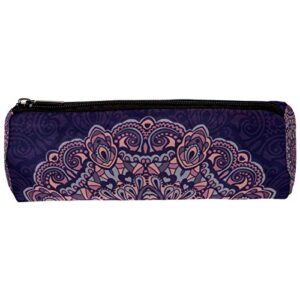 abstract flower mandala pencil bag pen case stationary case pencil pouch desk organizer makeup cosmetic bag for school office