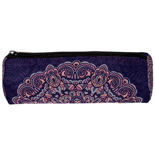 Abstract Flower Mandala Pencil Bag Pen Case Stationary Case Pencil Pouch Desk Organizer Makeup Cosmetic Bag for School Office