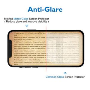 Mothca Matte Glass Screen Protector for iPhone 12 Pro/12 Anti-Glare & Anti-Fingerprint Tempered Glass Film Case Friendly Easy to Install Bubble Free for iPhone 12/12 Pro 6.1-inch (2020)-Smooth as Silk