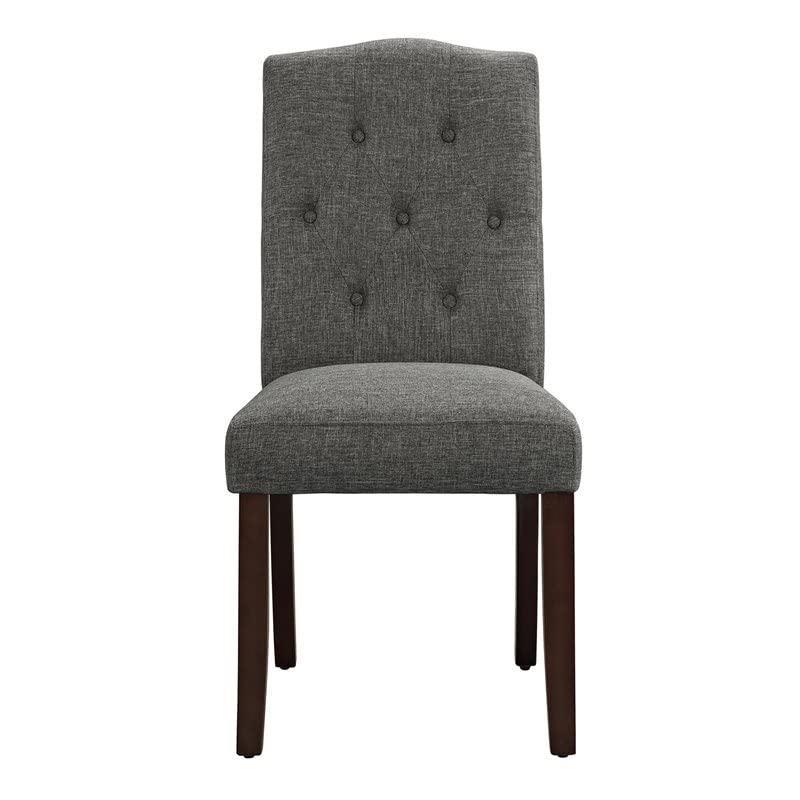 DHP Dorel Claudio Tufted, Upholstered Living Room Furniture, Gray Dining Chair