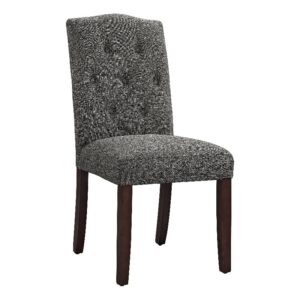 DHP Dorel Claudio Tufted, Upholstered Living Room Furniture, Gray Dining Chair