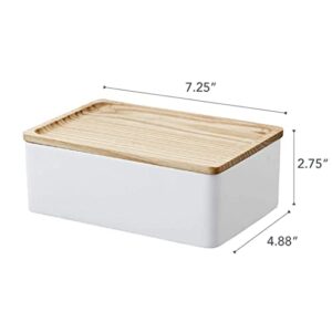 Yamazaki Accessory Box Home | Polystone | Jewelry Organizer, One Size, Ash